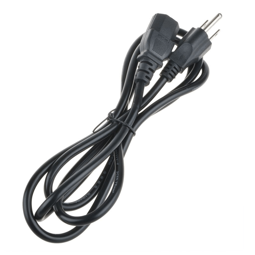 Caretech- Caretech® AC Power Cord, Universal, Straight, Black, 6 ft-Medtech- 2