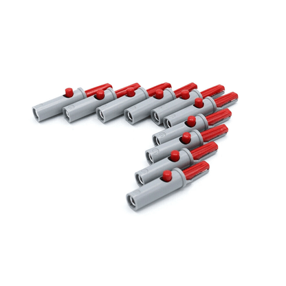 vendor-unknown-Caretech® EKG Banana Alligator Clip Adapters Pk/10-MedTech-1