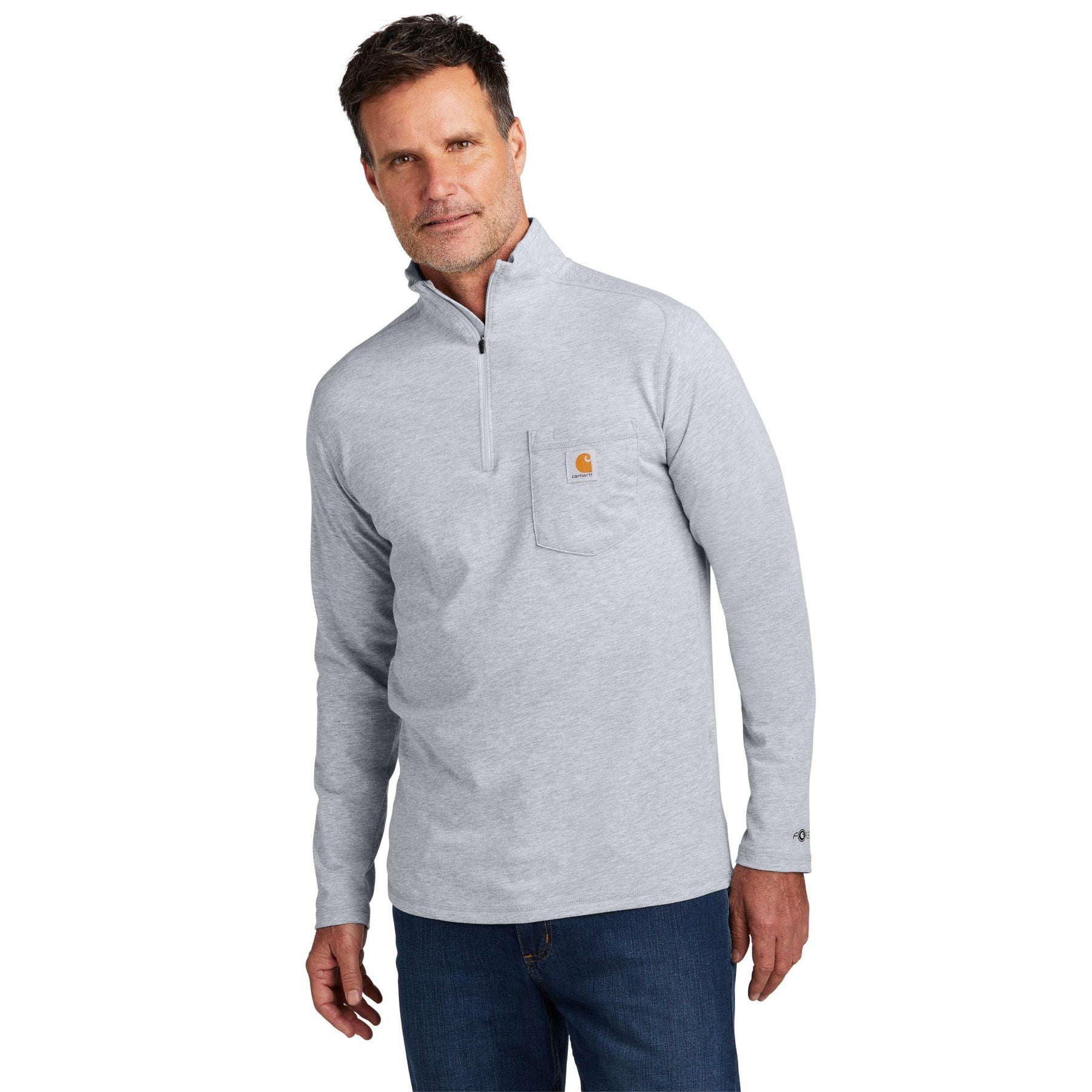 Carhartt-Carhartt Force® 1/4-Zip Long Sleeve T-Shirt CT106660-MedTech-3