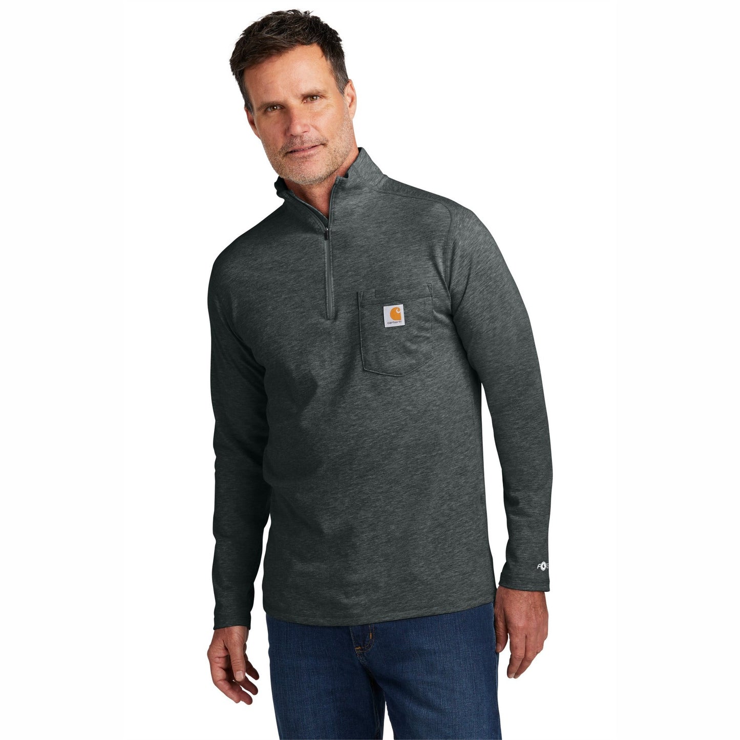 Carhartt-Carhartt Force® 1/4-Zip Long Sleeve T-Shirt CT106660-MedTech-2