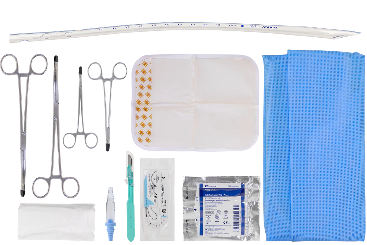 Safeguard Medical- Chest Tube Insertion Kit Pack of 5-Medtech- 1