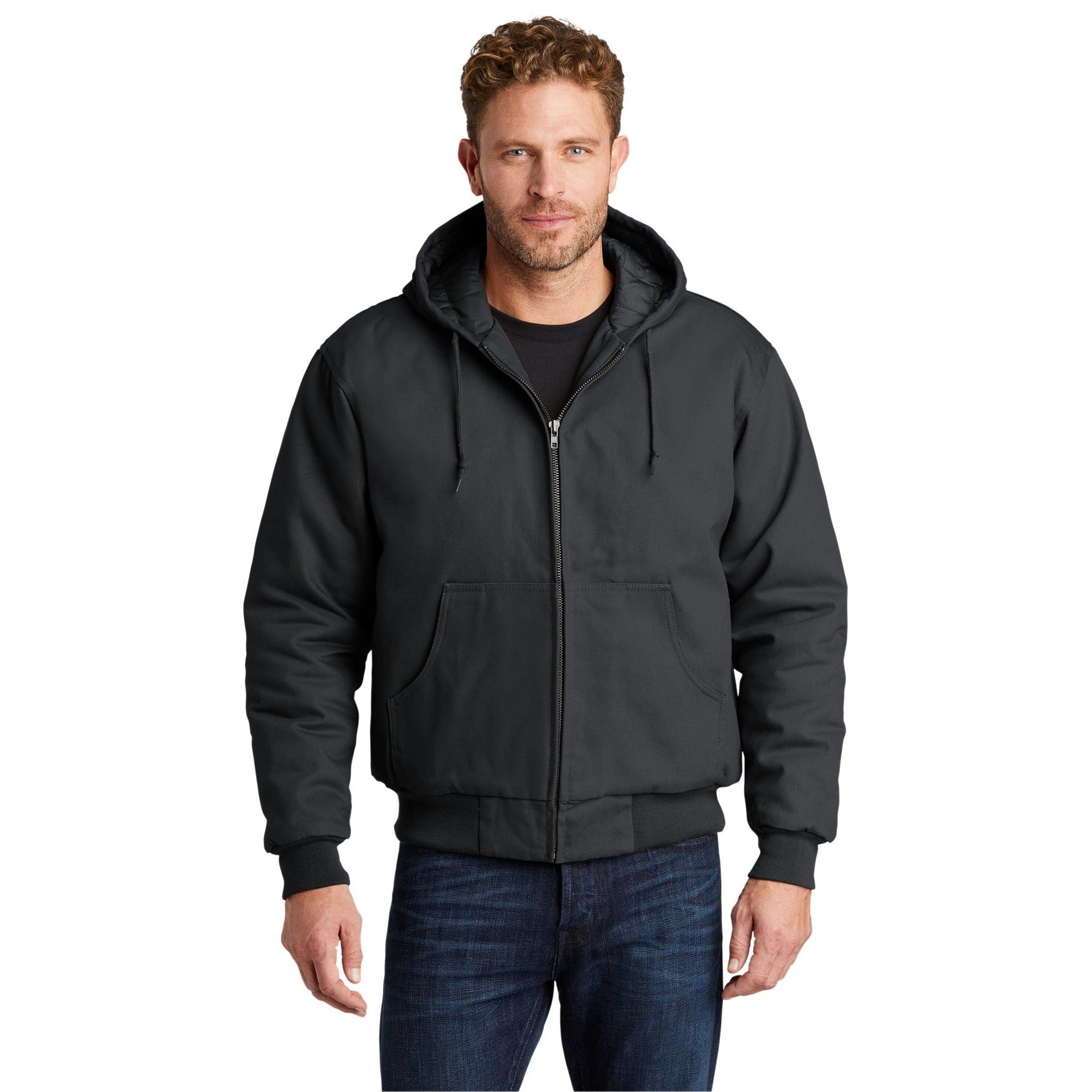 CornerStone-CornerStone® - Duck Cloth Hooded Work Jacket. J763H-MedTech-2