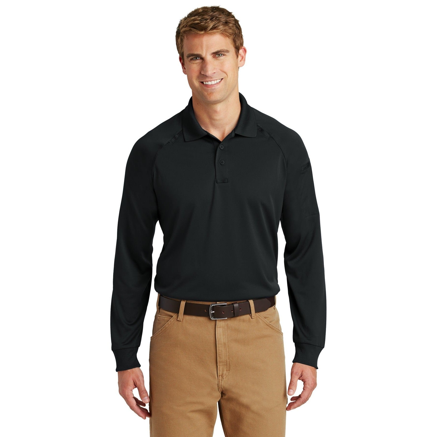 CornerStone-CornerStone® - Select Long Sleeve Snag-Proof Tactical Polo. CS410LS-MedTech-1