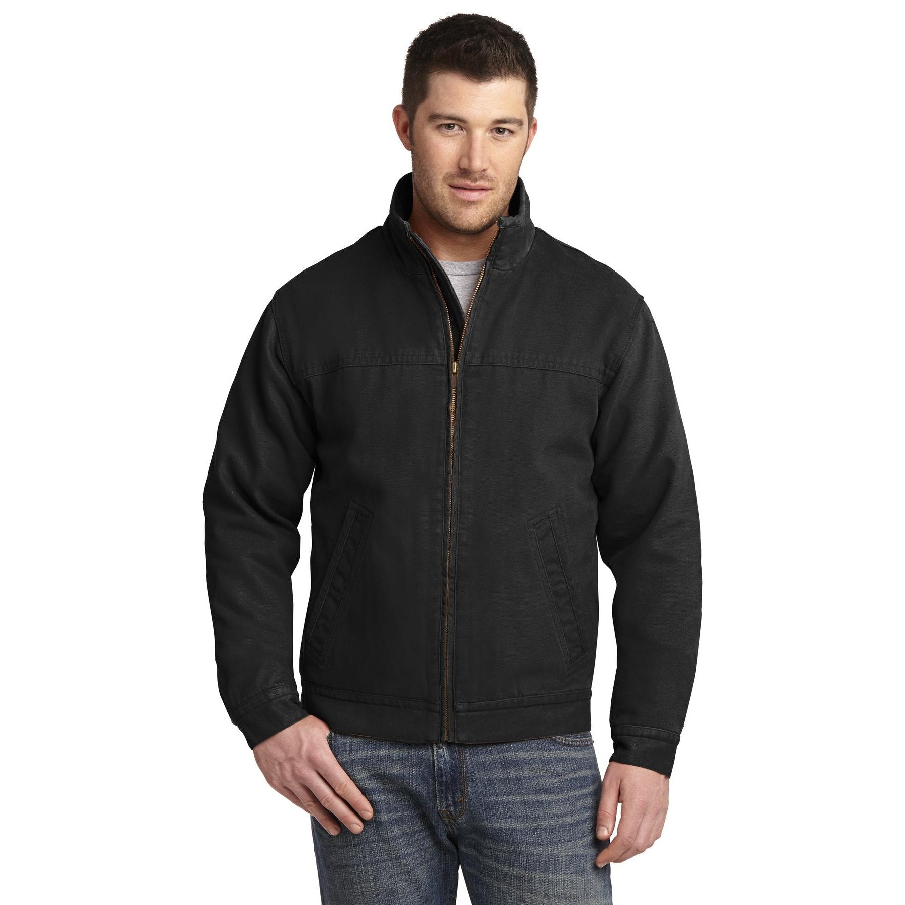 CornerStone-CornerStone® Washed Duck Cloth Flannel-Lined Work Jacket. CSJ40-MedTech-1