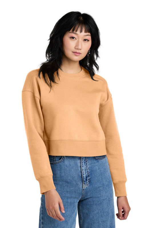 District- District ® Women's Perfect Weight ® Fleece Cropped Crew DT1105-Medtech- 1