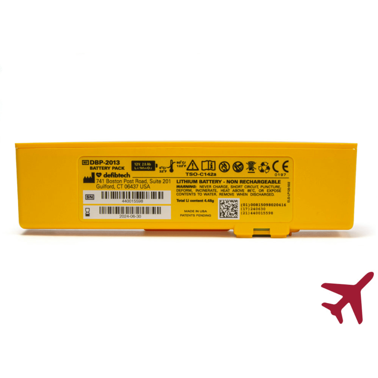 Defibtech-Defibtech Lifeline™ VIEW, ECG, PRO AEDs 4-Year Aviation Battery Pack-MedTech-3