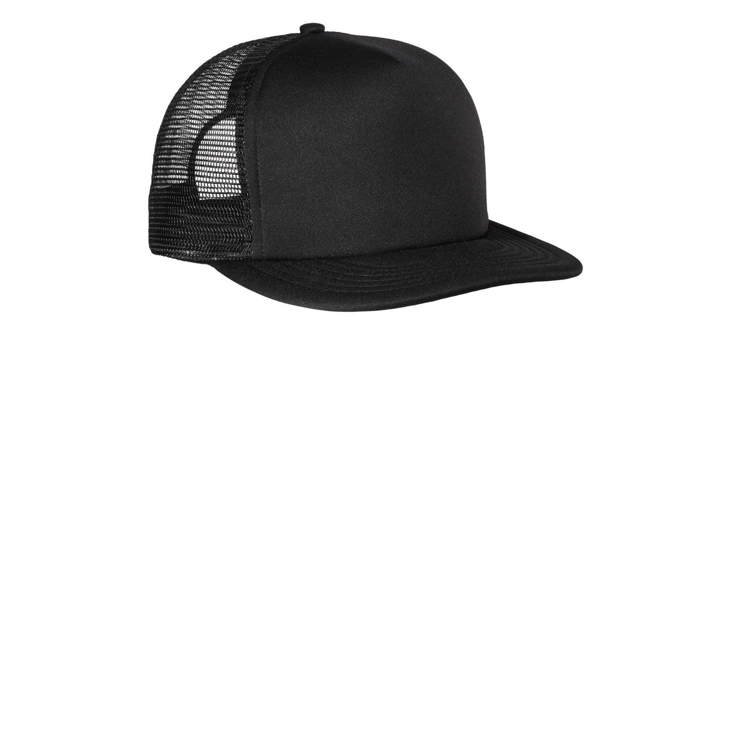 District-District® Flat Bill Snapback Trucker Cap. DT624-MedTech-1