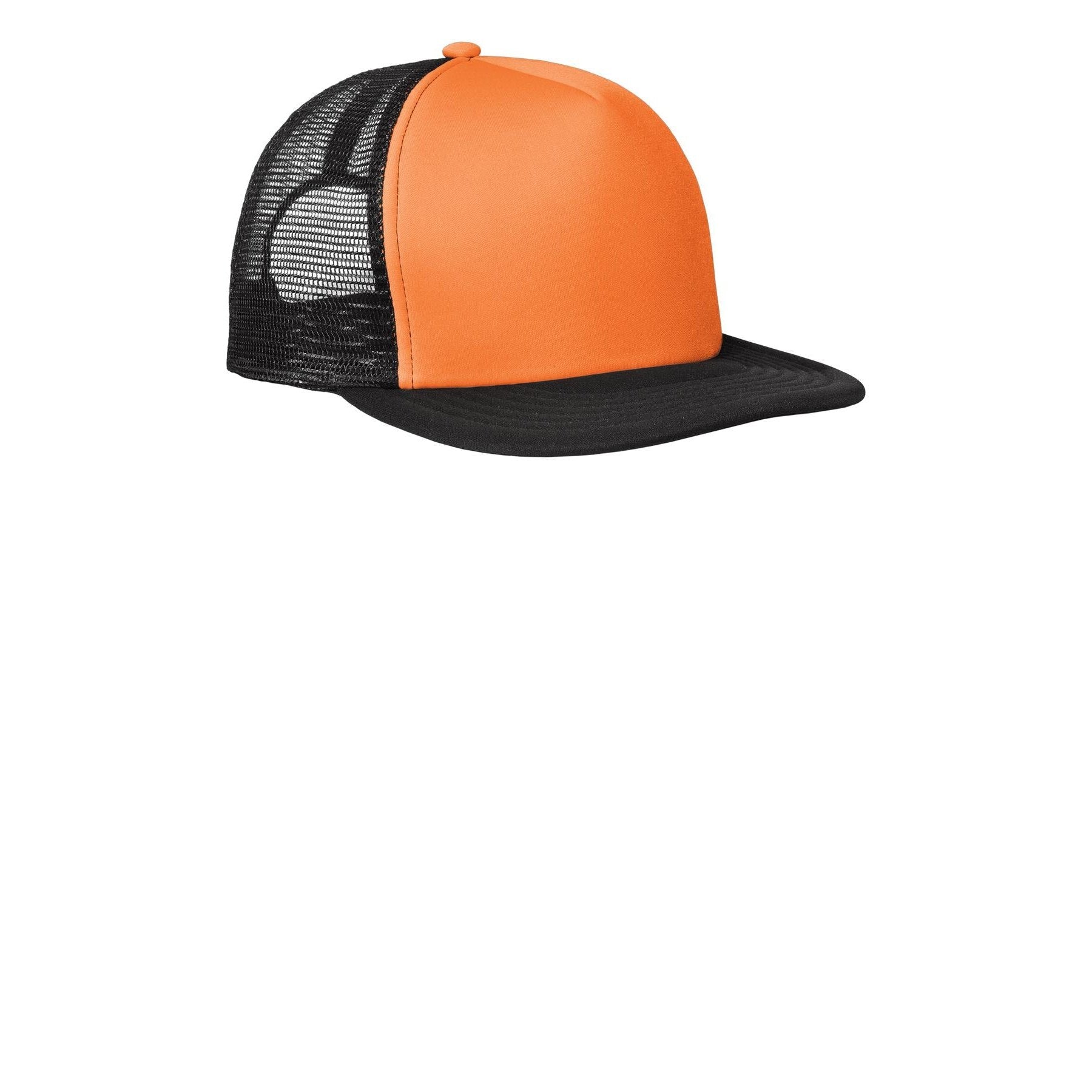 District-District® Flat Bill Snapback Trucker Cap. DT624-MedTech-3