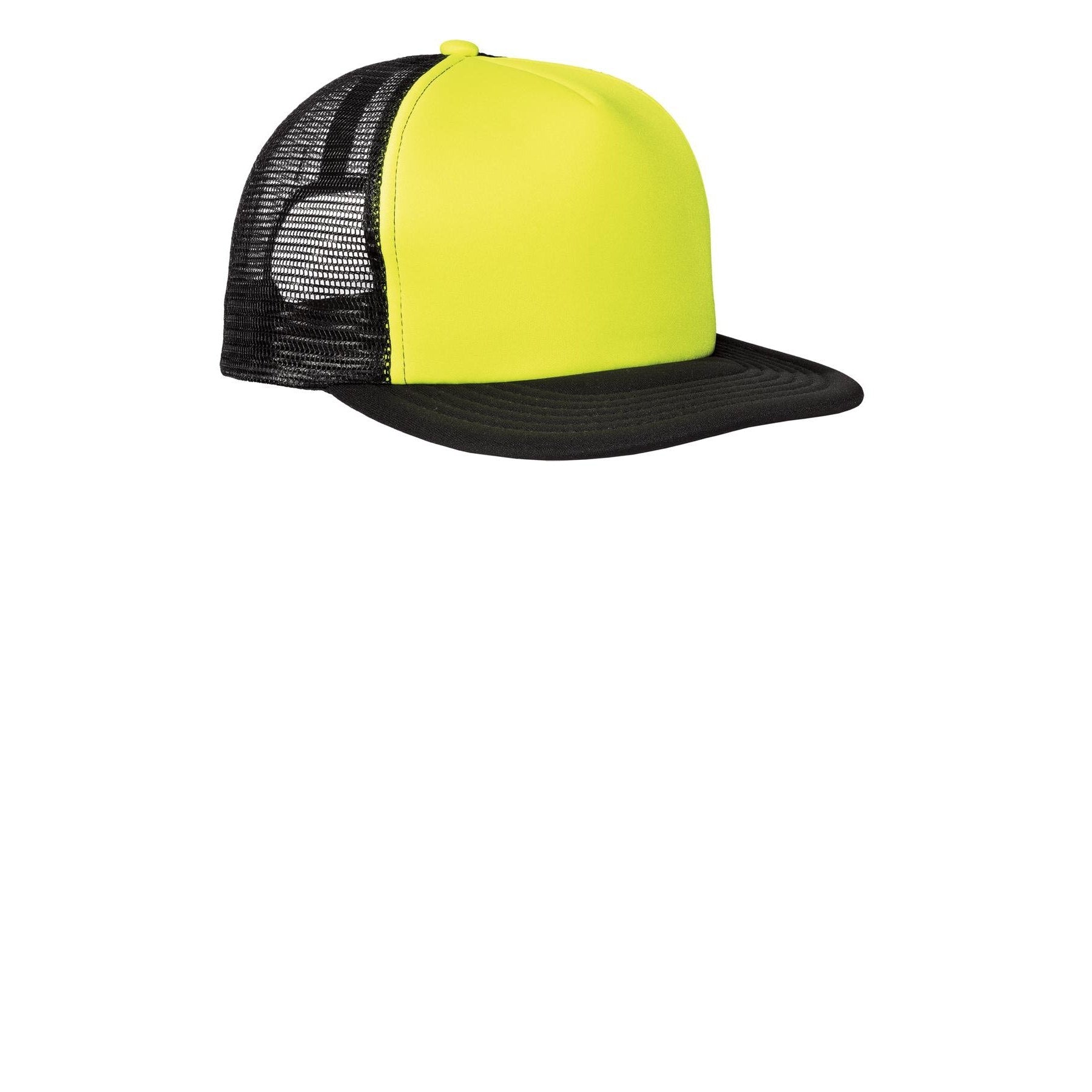 District-District® Flat Bill Snapback Trucker Cap. DT624-MedTech-5