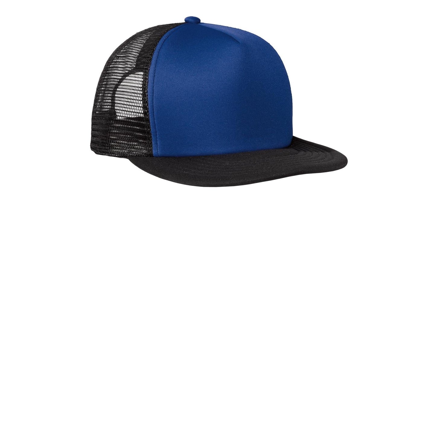 District-District® Flat Bill Snapback Trucker Cap. DT624-MedTech-8