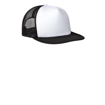 District-District® Flat Bill Snapback Trucker Cap. DT624-MedTech-9