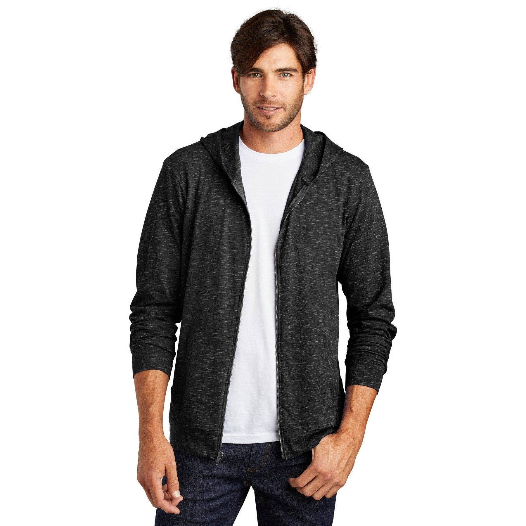 District-District ® Medal Full-Zip Hoodie. DT565-MedTech-1
