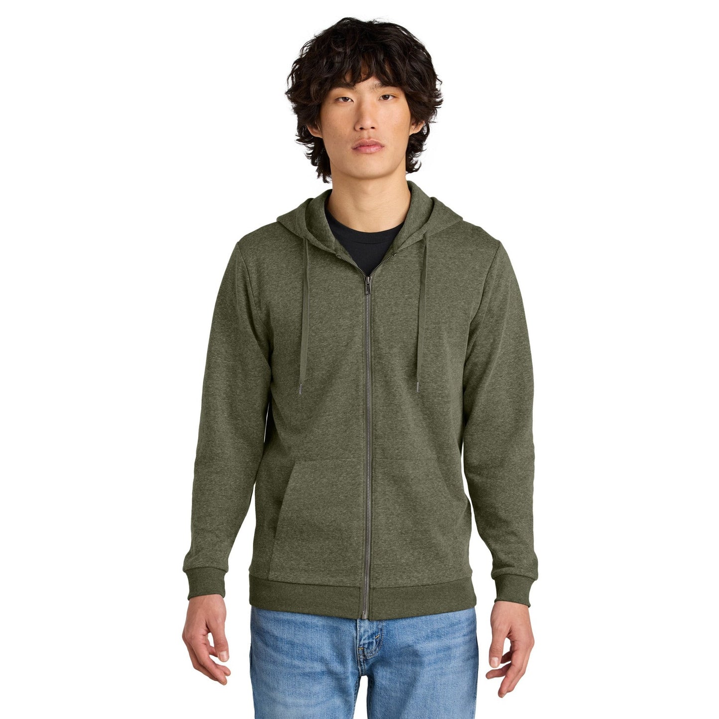 District-District® Perfect Tri® Fleece Full-Zip Hoodie DT1302-MedTech-5