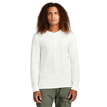 District-District® Perfect Tri® Long Sleeve Henley DT145-MedTech-4