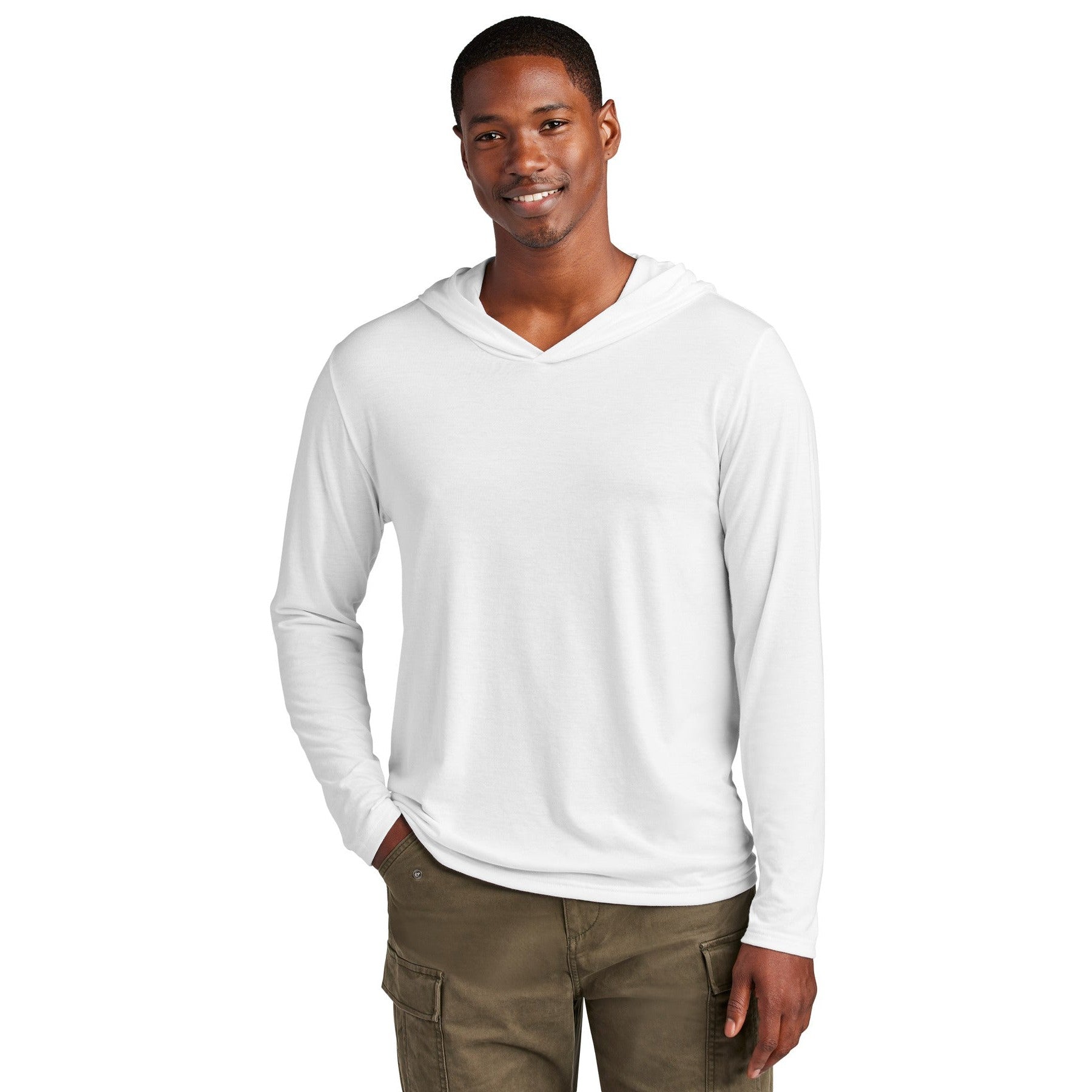 District-District® Perfect Tri® Long Sleeve Hoodie. DM139-MedTech-10