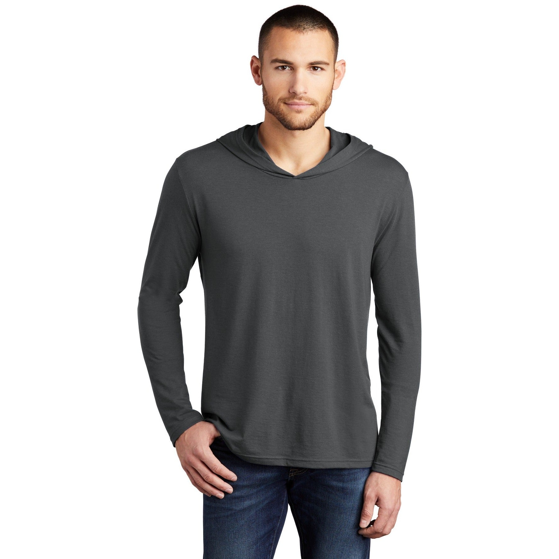 District-District® Perfect Tri® Long Sleeve Hoodie. DM139-MedTech-3