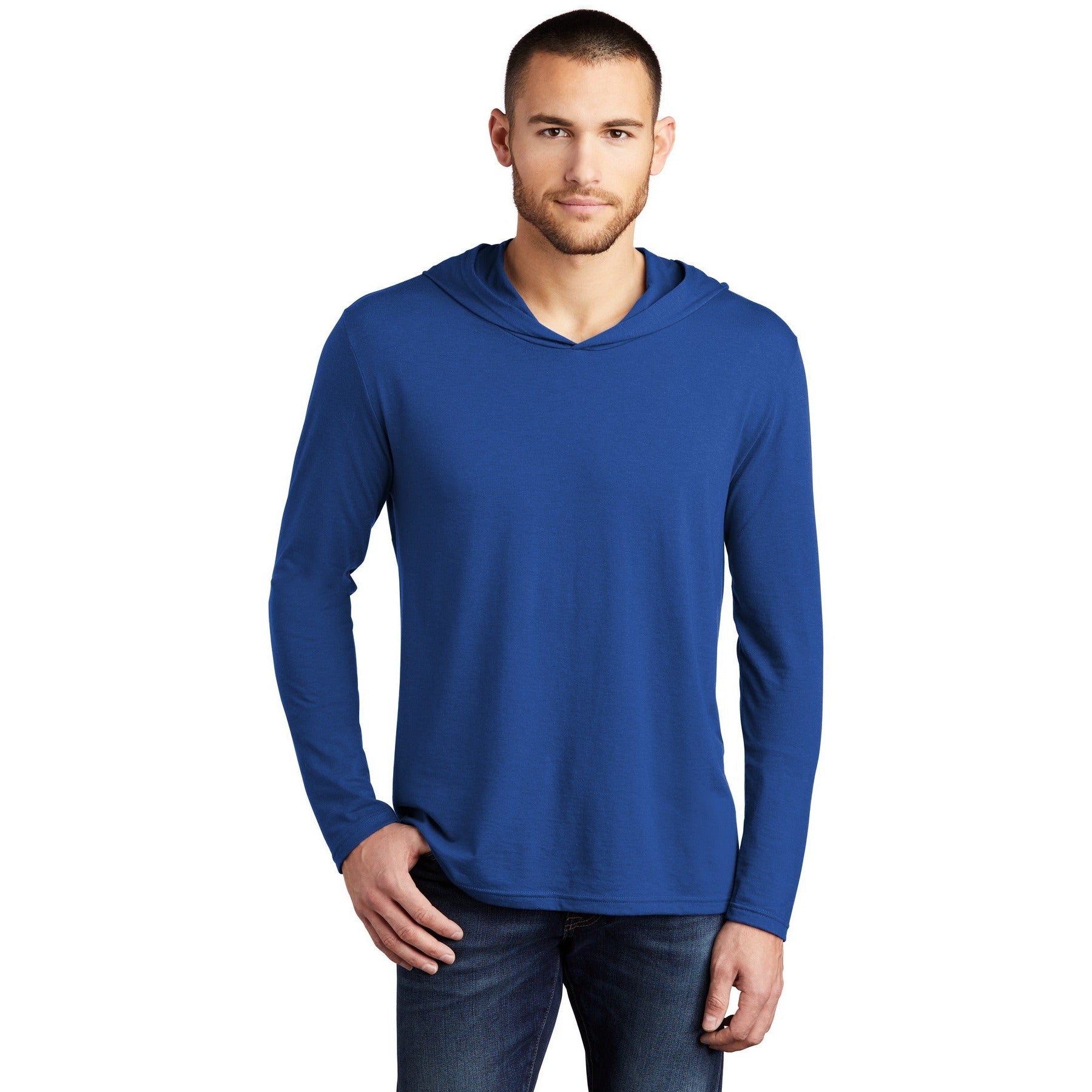 District-District® Perfect Tri® Long Sleeve Hoodie. DM139-MedTech-4