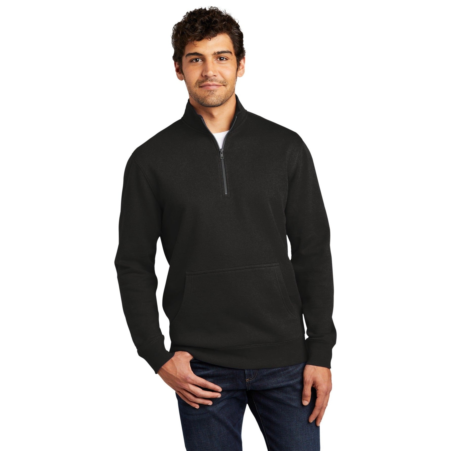 District-District® V.I.T.™Fleece 1/4-Zip DT6106-MedTech-1