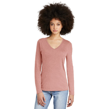 District-District® Women's Perfect Tri® Long Sleeve V-Neck Tee DT135-MedTech-2