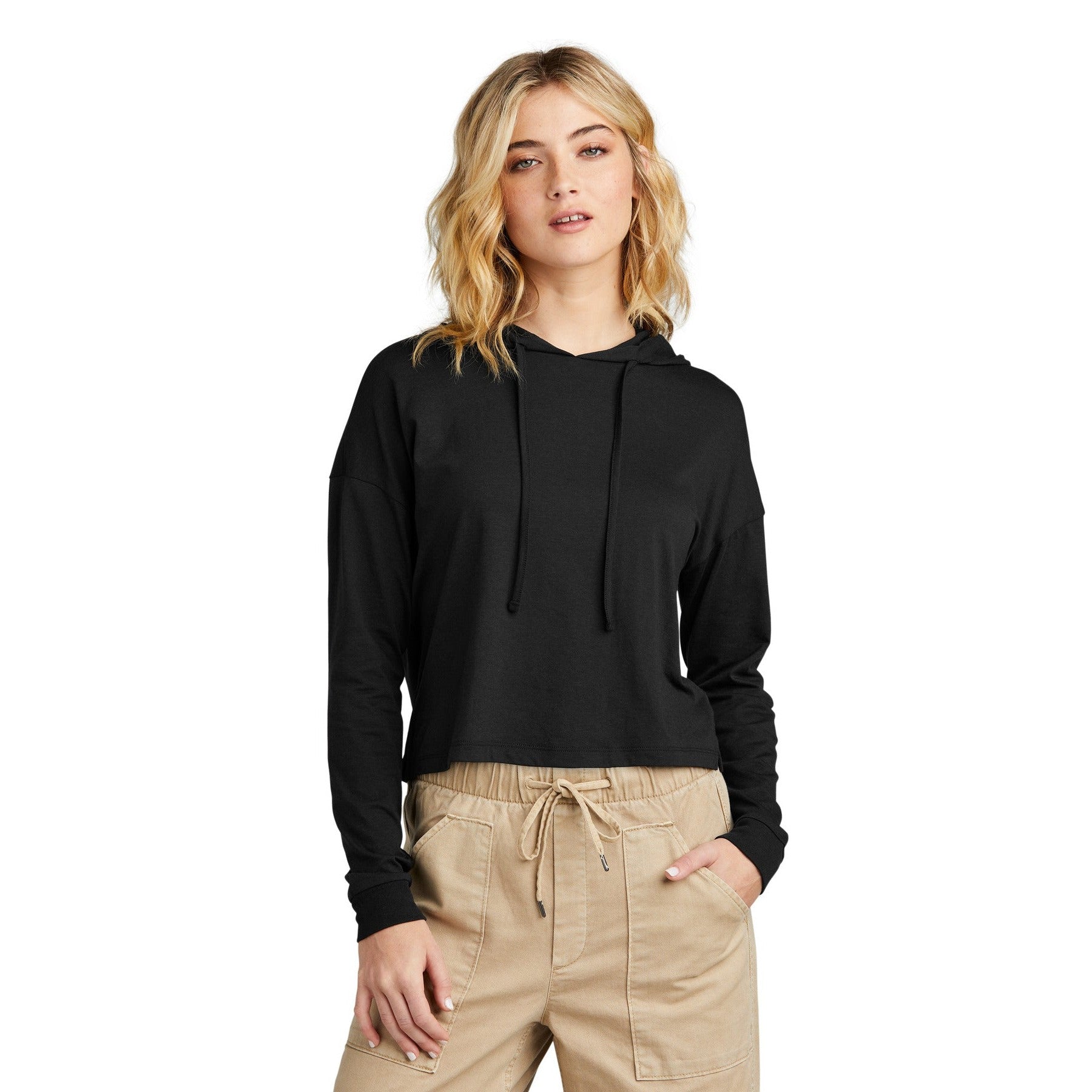District-District® Women's Perfect Tri® Midi Long Sleeve Hoodie DT1390L-MedTech-1
