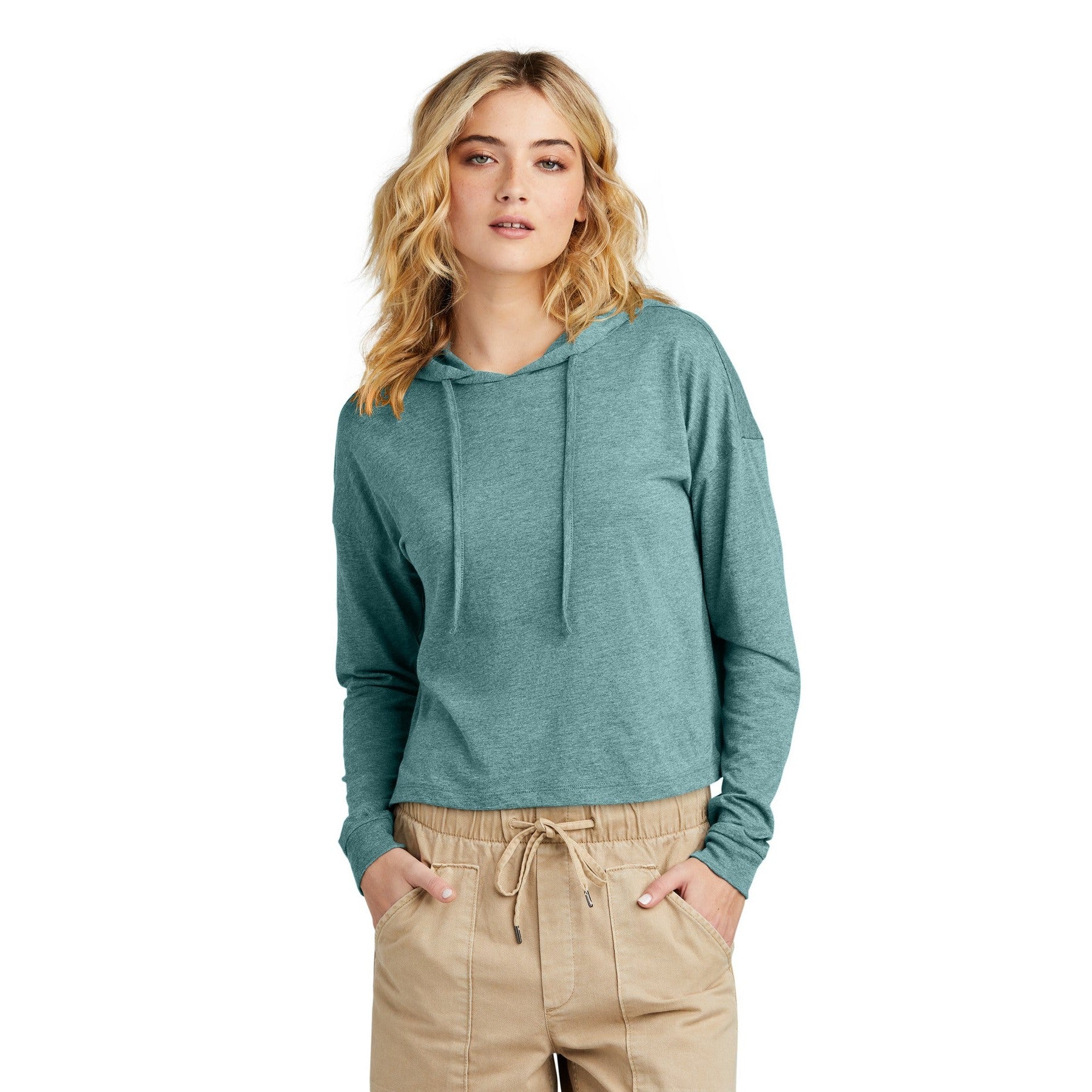 District-District® Women's Perfect Tri® Midi Long Sleeve Hoodie DT1390L-MedTech-5