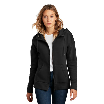 District-District ® Women's Perfect Weight ® Fleece Drop Shoulder Full-Zip Hoodie DT1104-MedTech-6