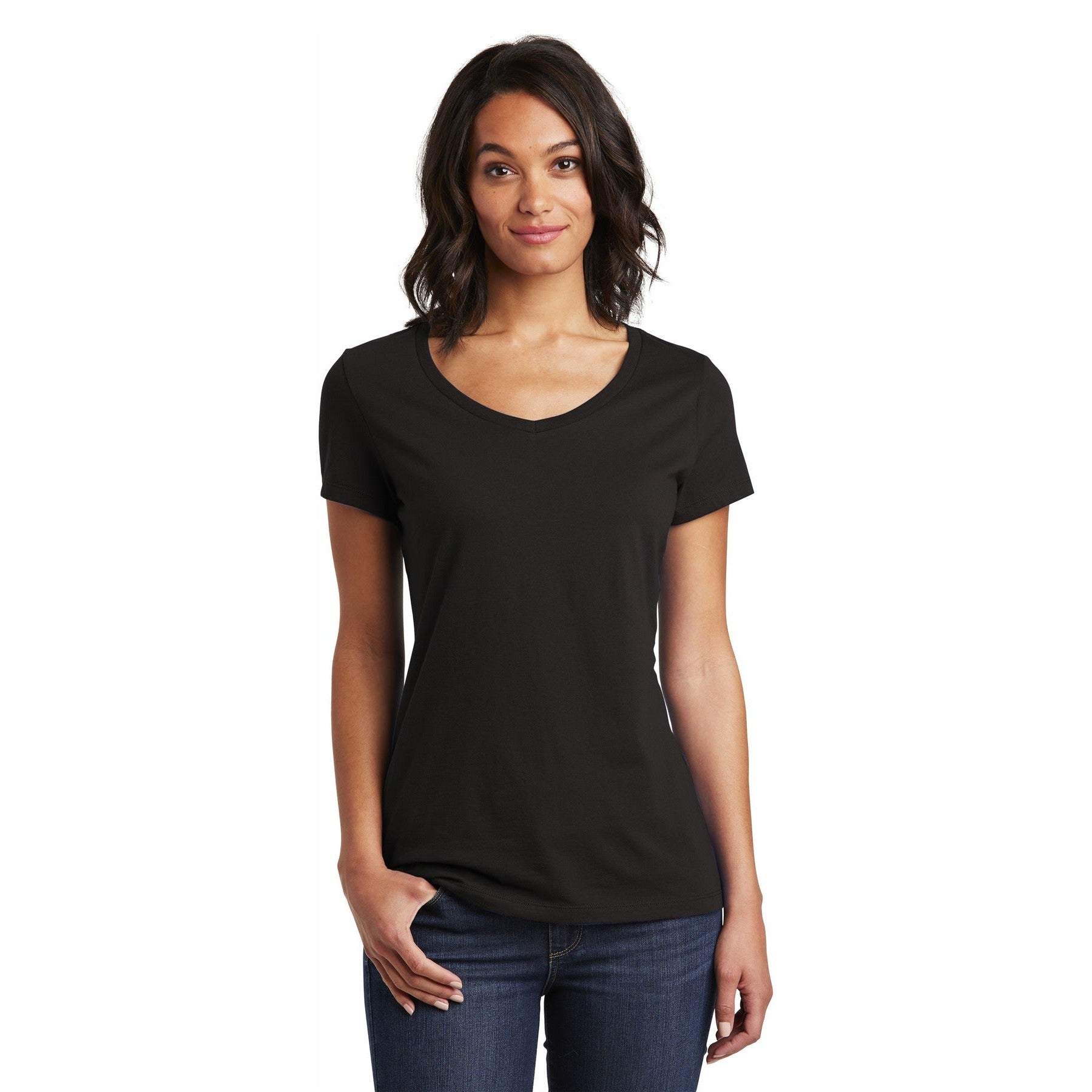 District-District ® Women's Very Important Tee ® V-Neck. DT6503-MedTech-1