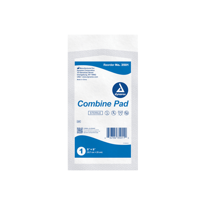  Dynarex-Dynarex® Abdominal Combine Pads, Sterile, 5" x 9" Box/20-MedTech-2