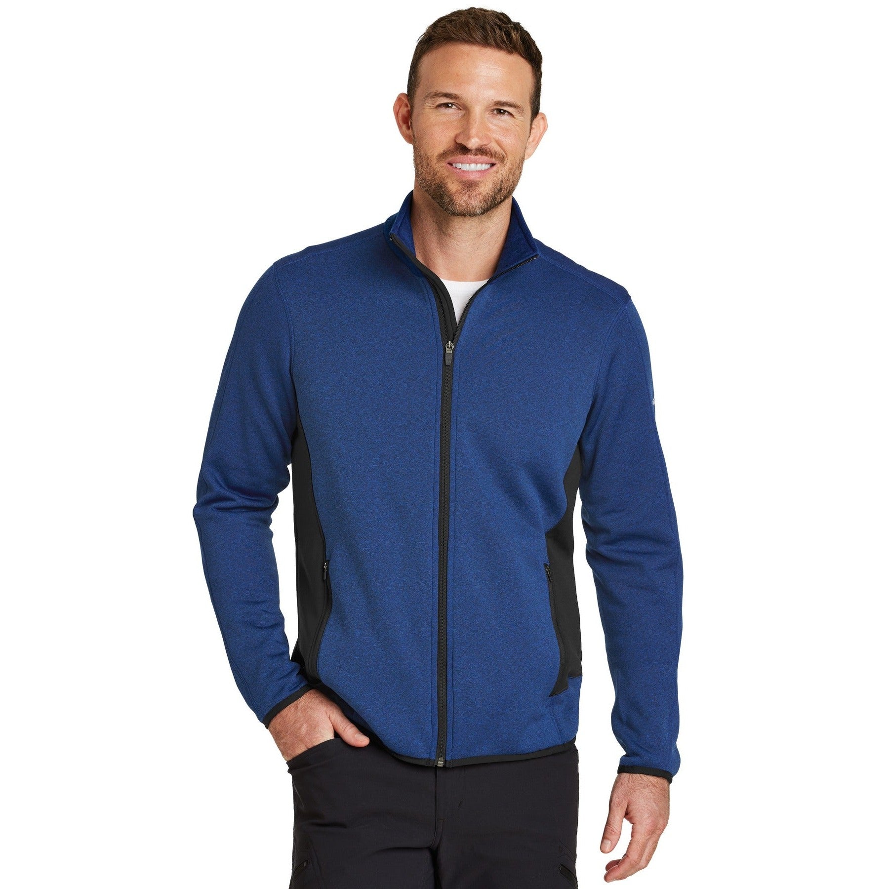 Eddie Bauer-Eddie Bauer® Full-Zip Heather Stretch Fleece Jacket. EB238-MedTech-1