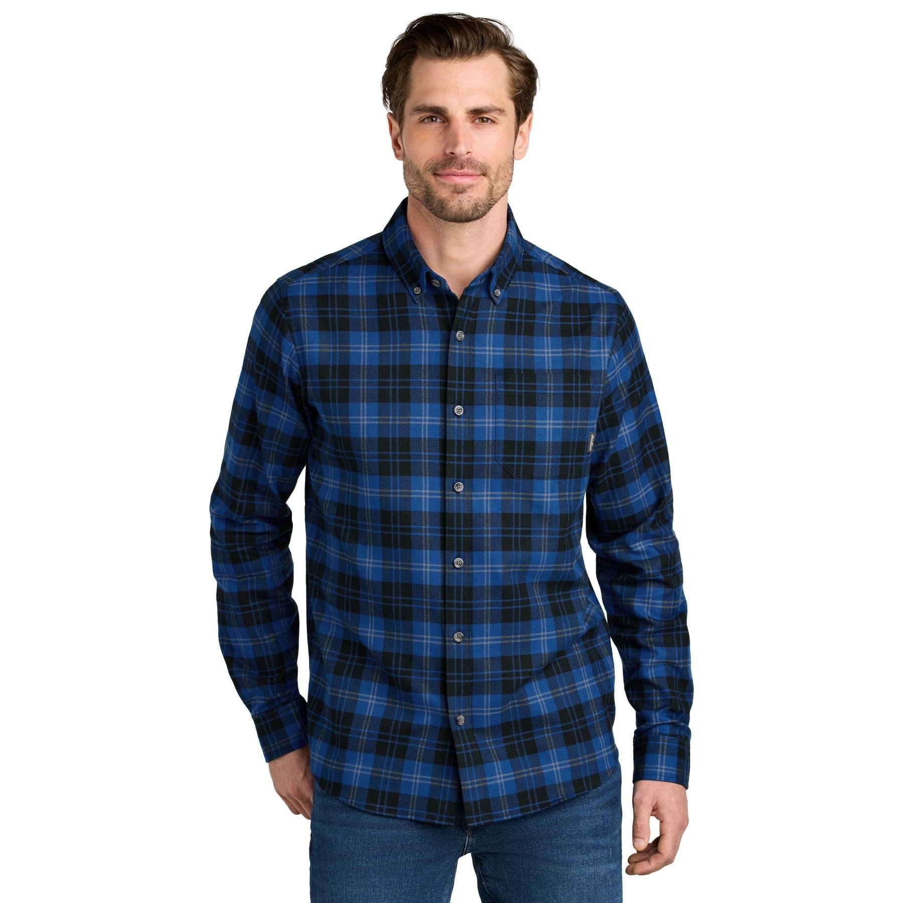 Eddie Bauer-Eddie Bauer® Long Sleeve Favorite Flannel Plaid Shirt EB610-MedTech-1