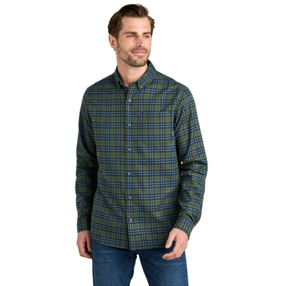 Eddie Bauer-Eddie Bauer® Long Sleeve Favorite Flannel Plaid Shirt EB610-MedTech-4