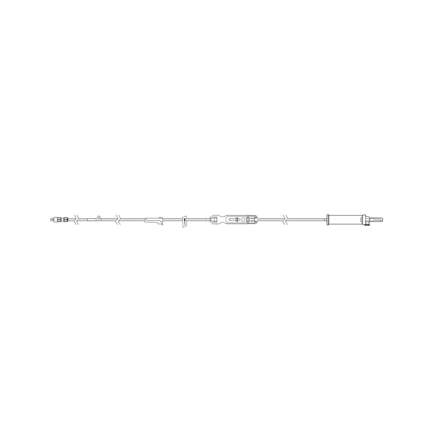 Eitan Medical-Eitan Sapphire™ Macrobore Primary Infusion Set Vented / Non-Vented with 1 Needleless Y-site, 22mL, 113"-MedTech-1