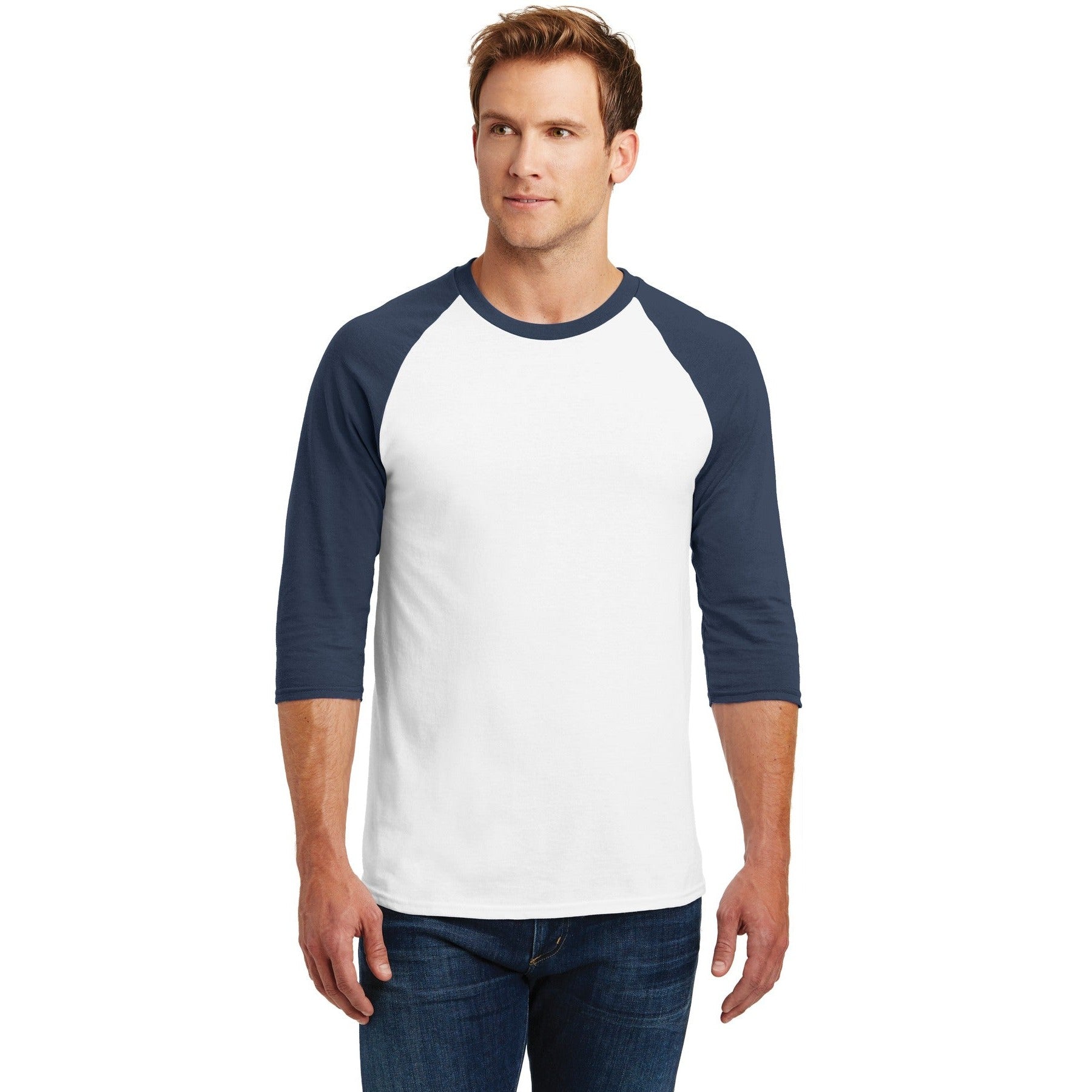 Gildan-Gildan® Heavy Cotton&#8482; 3/4-Sleeve Raglan T-Shirt. 5700-MedTech-3