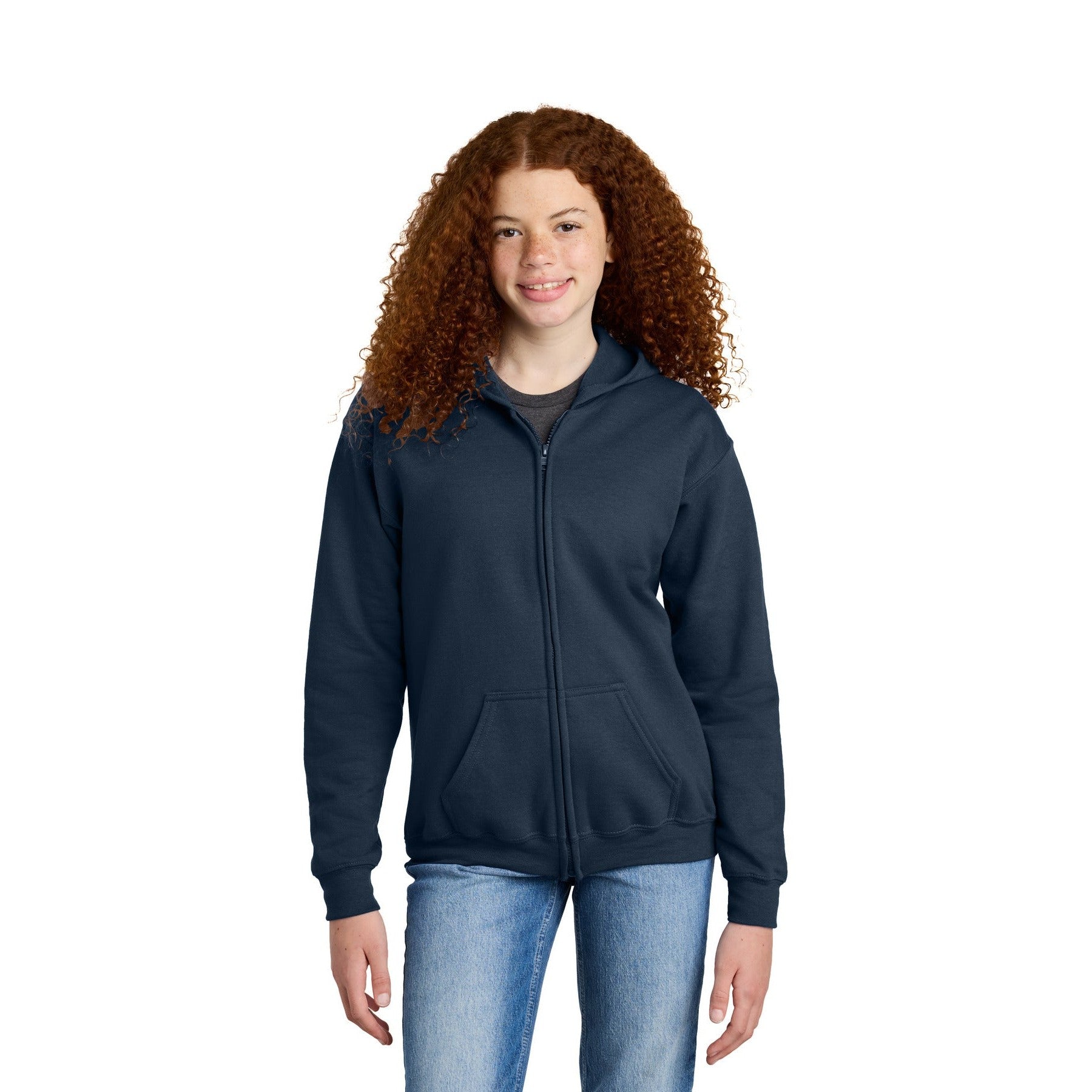 Gildan-Gildan® Youth Heavy Blend™ Full-Zip Hooded Sweatshirt. 18600B-MedTech-2
