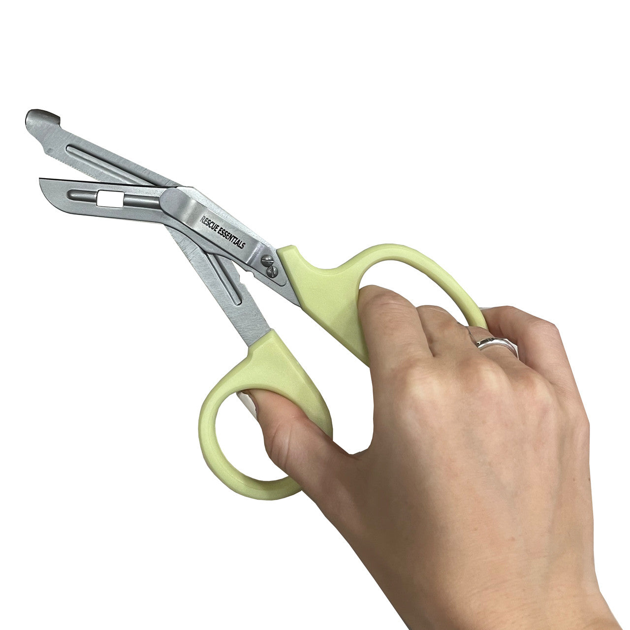  Rescue Essentials-Glow-In-The-Dark Handled Shears, 7.5" With Clip-MedTech-3