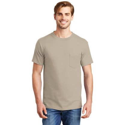 Hanes-Hanes® Beefy-T® - 100% Cotton T-Shirt with Pocket. 5190-MedTech-11
