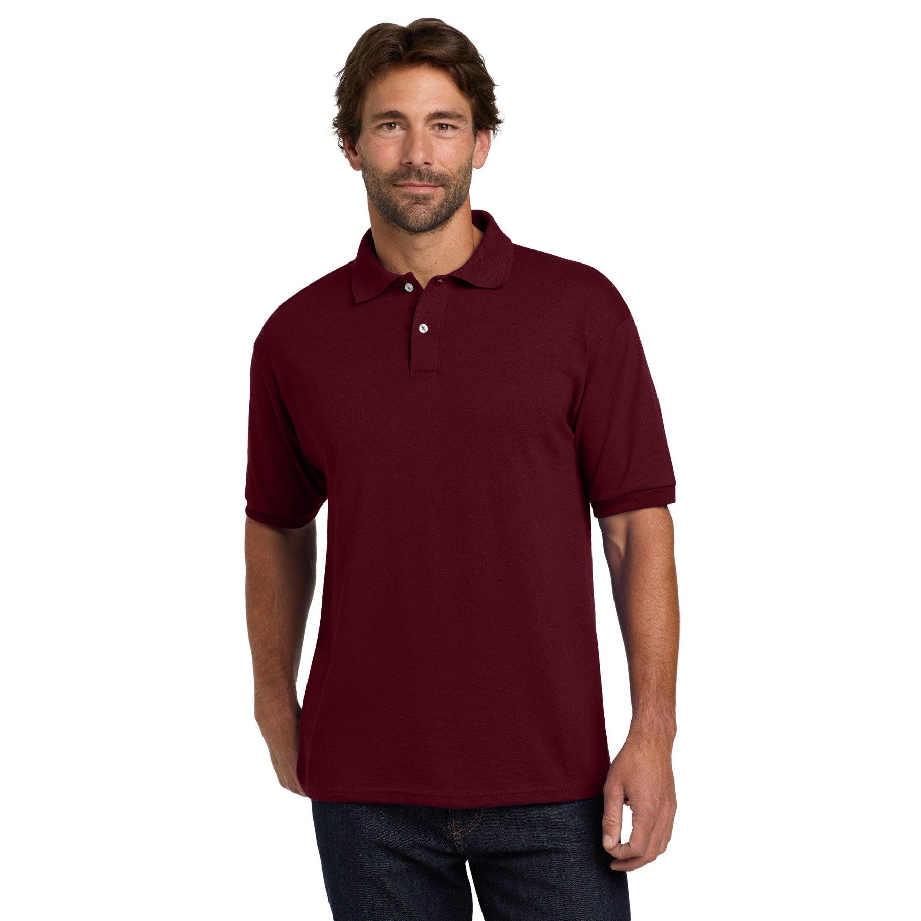 Hanes-Hanes® EcoSmart® - 5.2-Ounce Jersey Knit Sport Shirt. 054X-MedTech-6