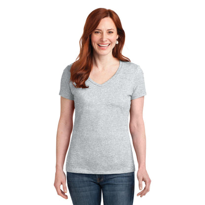 Hanes-Hanes® Women's Perfect-T Cotton V-Neck T-Shirt. S04V-MedTech-1