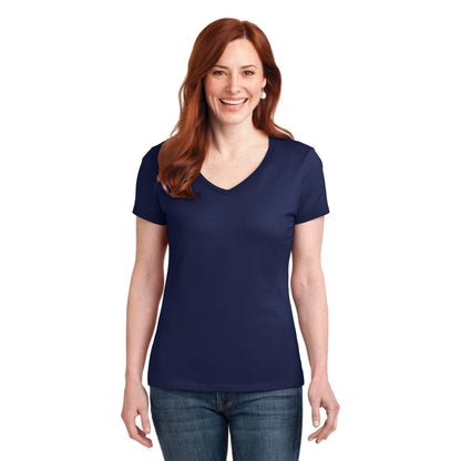 Hanes-Hanes® Women's Perfect-T Cotton V-Neck T-Shirt. S04V-MedTech-8