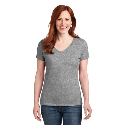 Hanes-Hanes® Women's Perfect-T Cotton V-Neck T-Shirt. S04V-MedTech-7