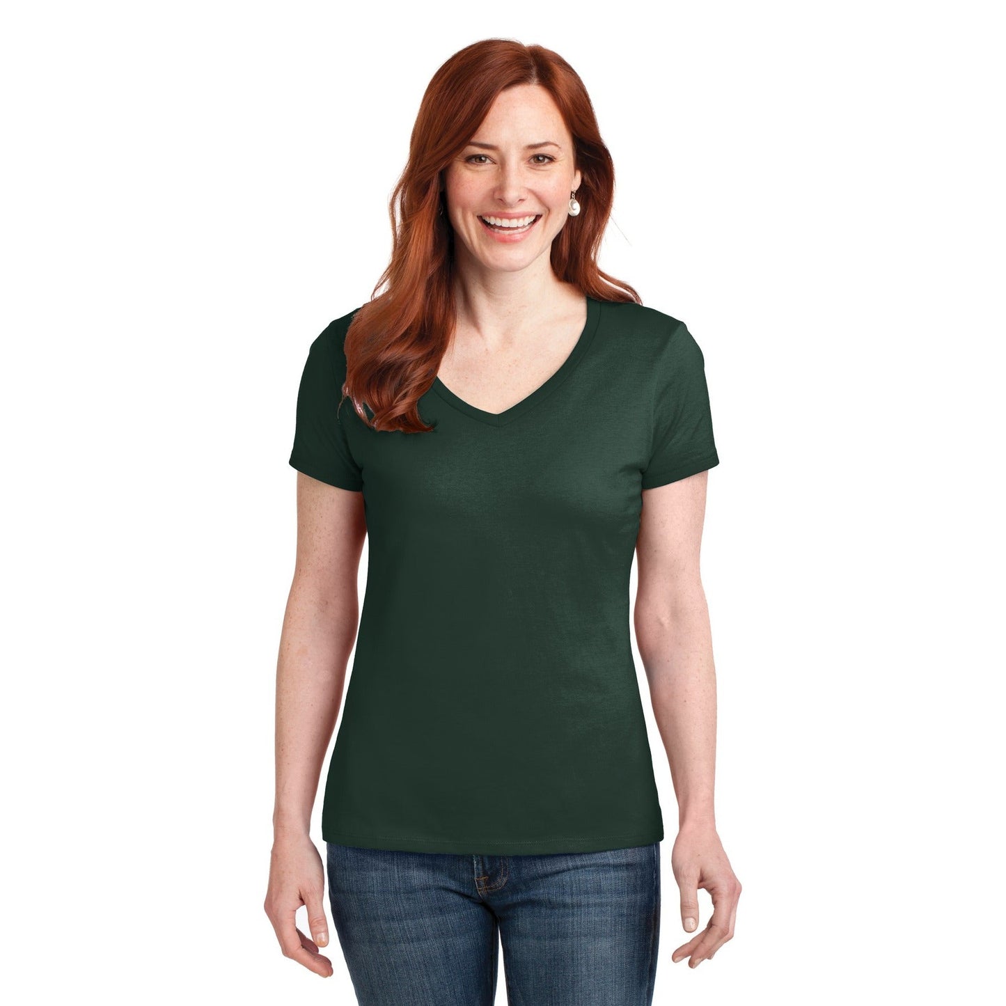Hanes-Hanes® Women's Perfect-T Cotton V-Neck T-Shirt. S04V-MedTech-3