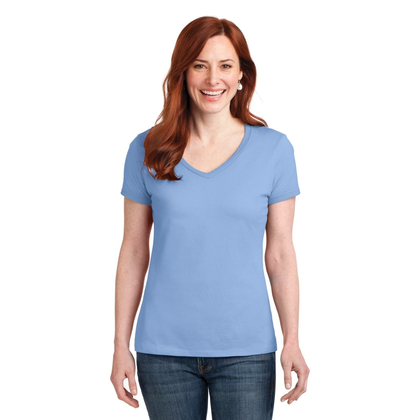 Hanes-Hanes® Women's Perfect-T Cotton V-Neck T-Shirt. S04V-MedTech-6