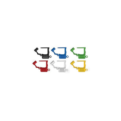  Health Care Logistics-Health Care Logistics Handy Padlock Seal, Numbered 100 per Package , RED-MedTech-1