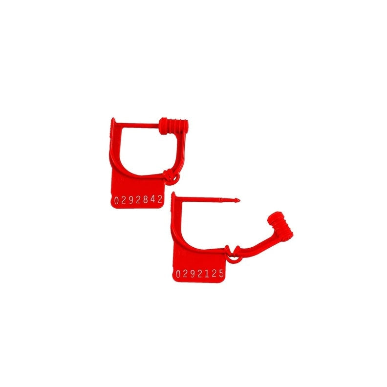  Health Care Logistics-Health Care Logistics Handy Padlock Seal, Numbered 100 per Package , RED-MedTech-2