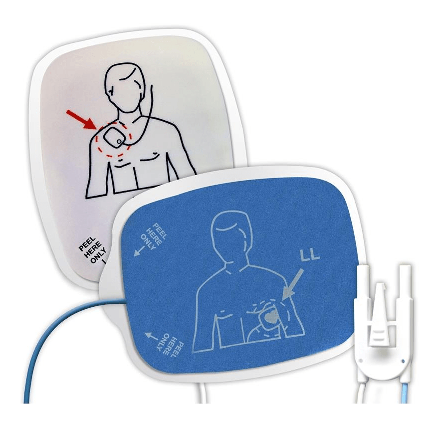 Nisha Medical Technologies-Heart Sync® ZOLL® Multi-Function Defibrillator Pads, Leads In, Adult / Child 1 Pair-MedTech-2