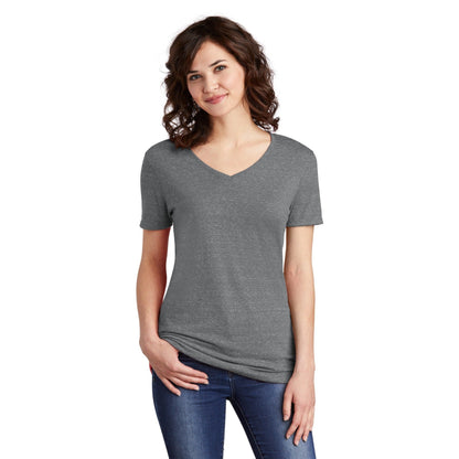 Jerzees-Jerzees ® Women's Snow Heather Jersey V-Neck T-Shirt 88WV-MedTech-2