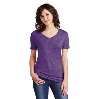 Jerzees-Jerzees ® Women's Snow Heather Jersey V-Neck T-Shirt 88WV-MedTech-4
