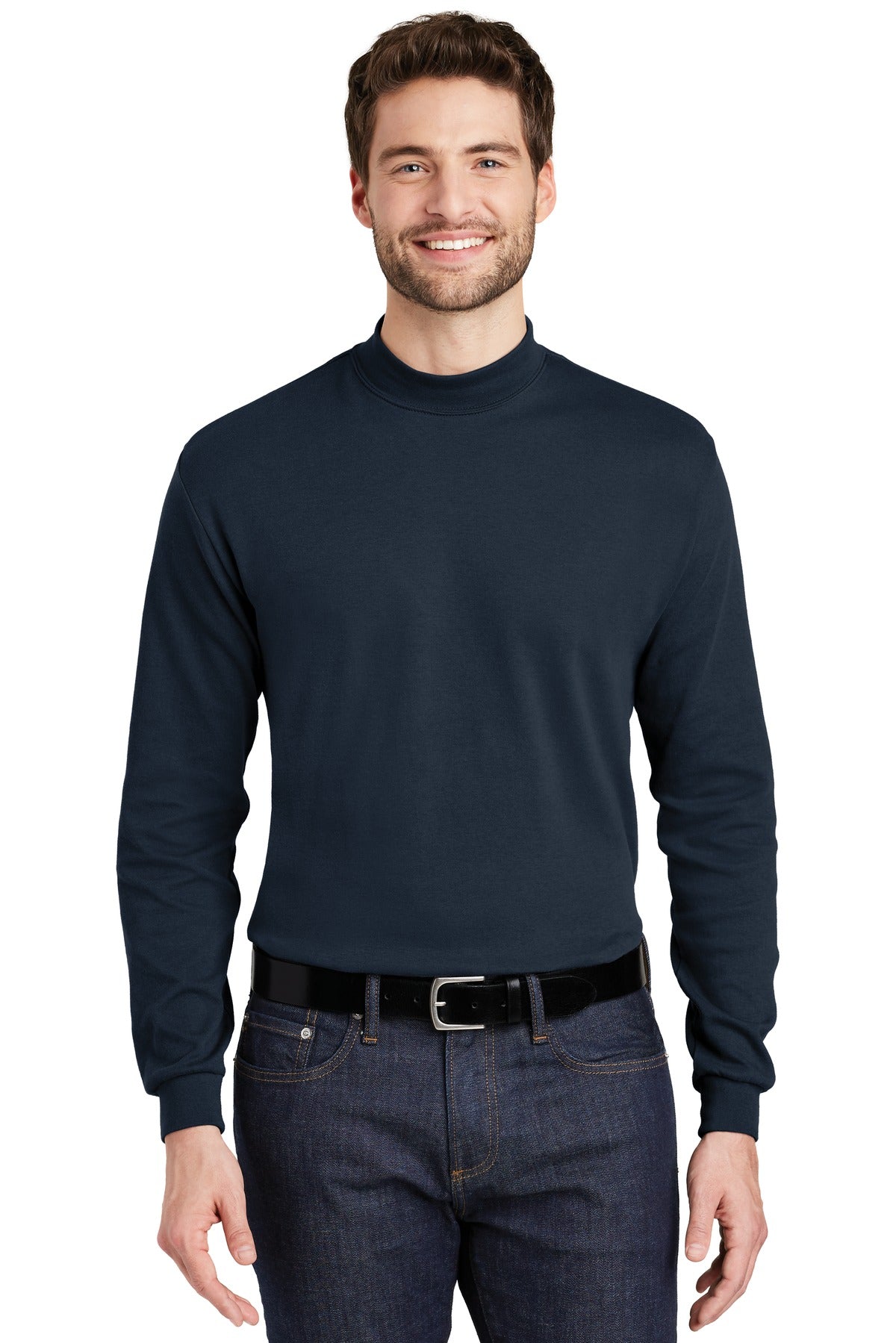 Port Authority- Port Authority® Interlock Knit Mock Turtleneck. K321-Medtech- 2