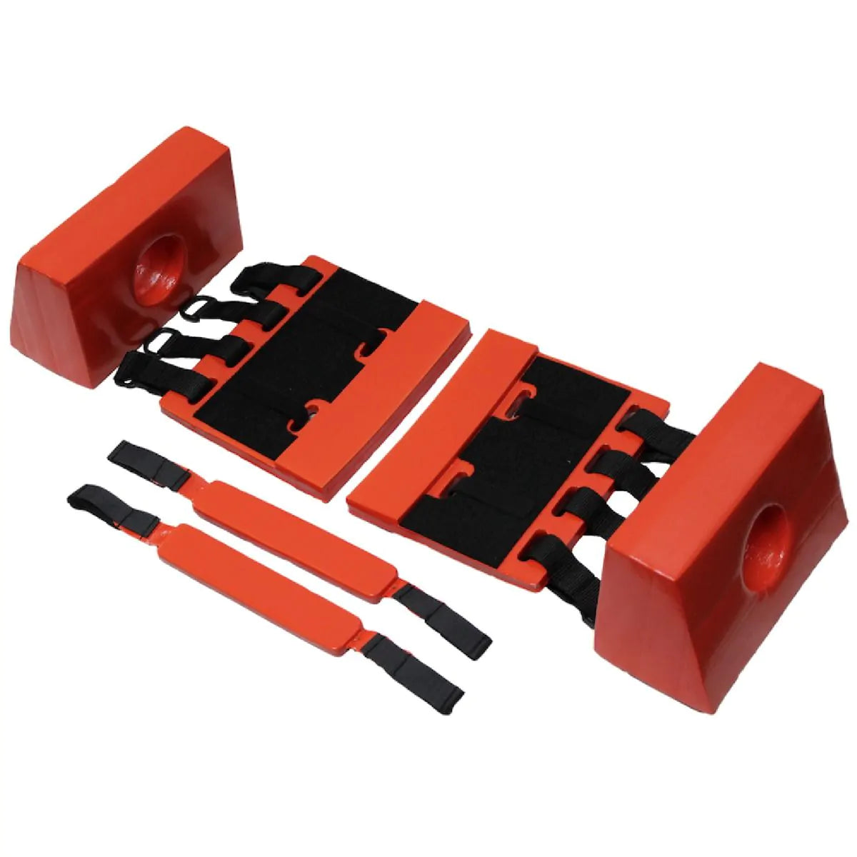 Kemp USA-Kemp USA Scoop Stretcher Head Immobilizer, Orange-MedTech-1