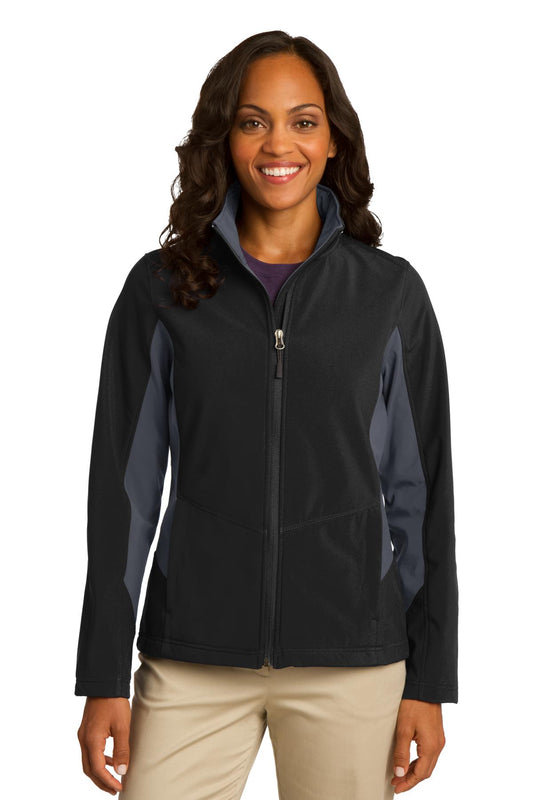 Port Authority- Port Authority® Women's Core Colorblock Soft Shell Jacket. L318-Medtech- 1